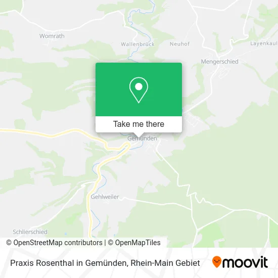 Карта Praxis Rosenthal in Gemünden