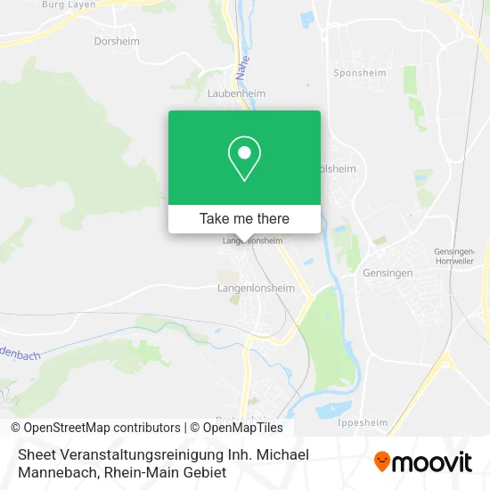 Карта Sheet Veranstaltungsreinigung Inh. Michael Mannebach