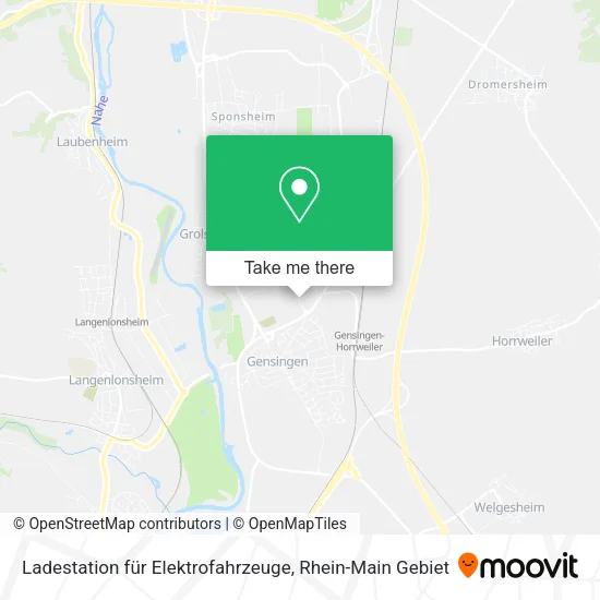 Карта Ladestation für Elektrofahrzeuge