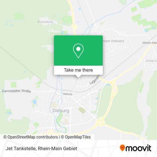 Карта Jet Tankstelle