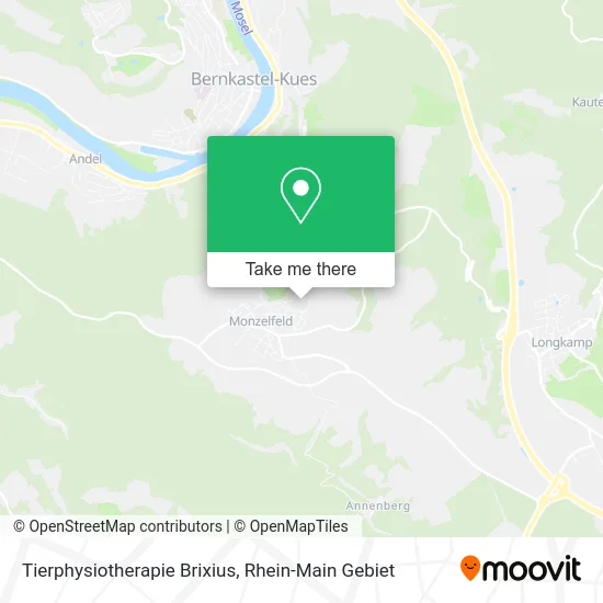 Карта Tierphysiotherapie Brixius