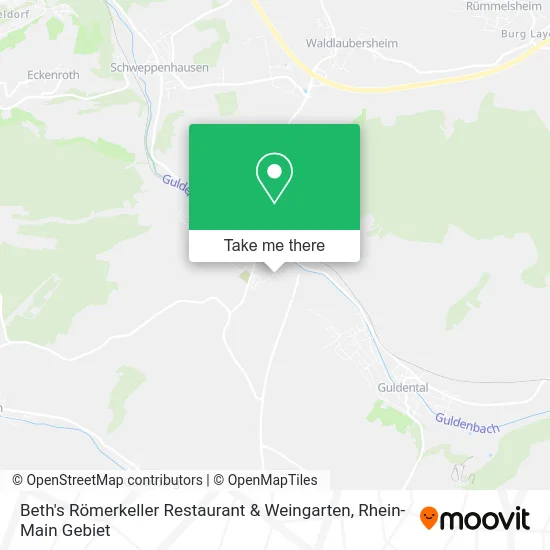 Карта Beth's Römerkeller Restaurant & Weingarten
