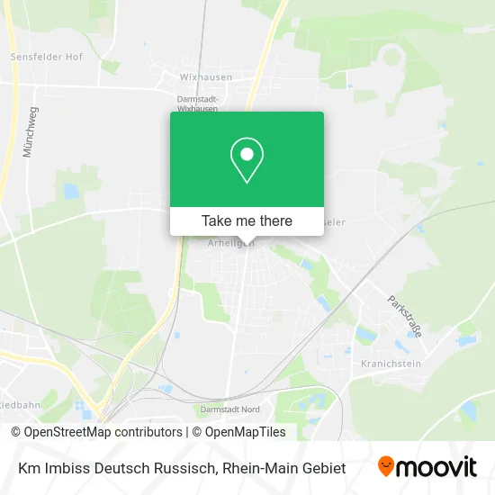 Карта Km Imbiss Deutsch Russisch