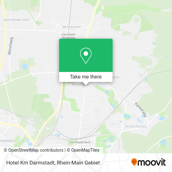 Hotel Km Darmstadt map