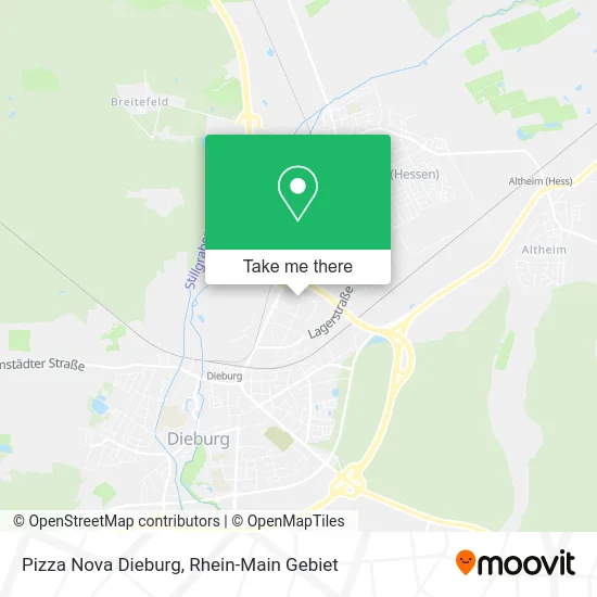 Карта Pizza Nova Dieburg