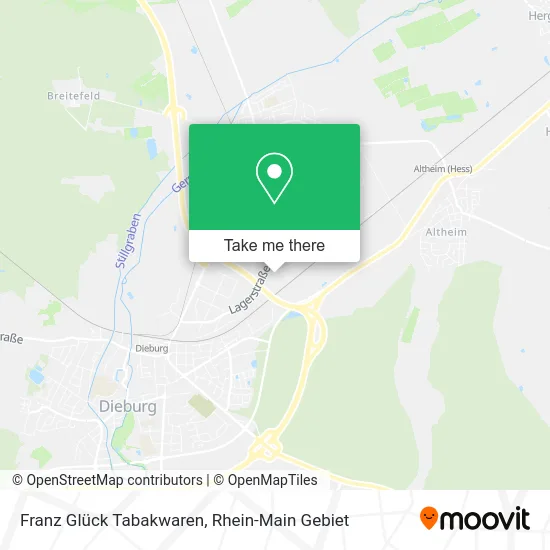 Карта Franz Glück Tabakwaren