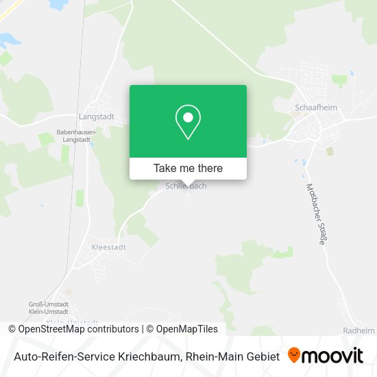 Карта Auto-Reifen-Service Kriechbaum
