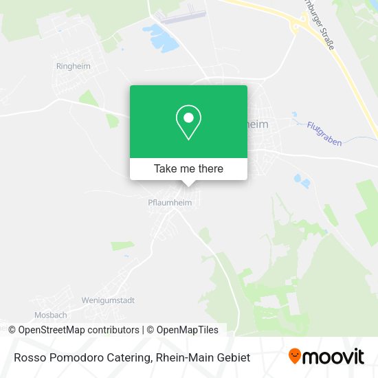 Rosso Pomodoro Catering map