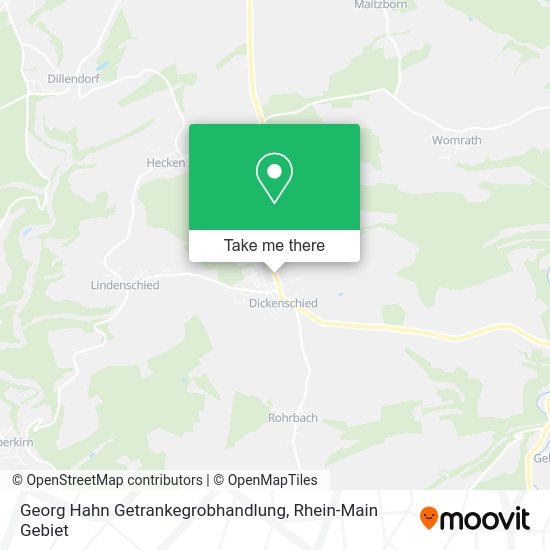 Карта Georg Hahn Getrankegrobhandlung