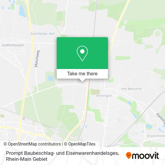 Карта Prompt Baubeschlag- und Eisenwarenhandelsges