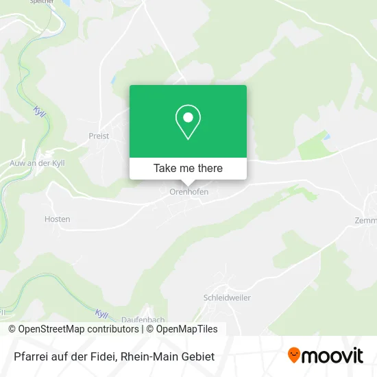 Карта Pfarrei auf der Fidei