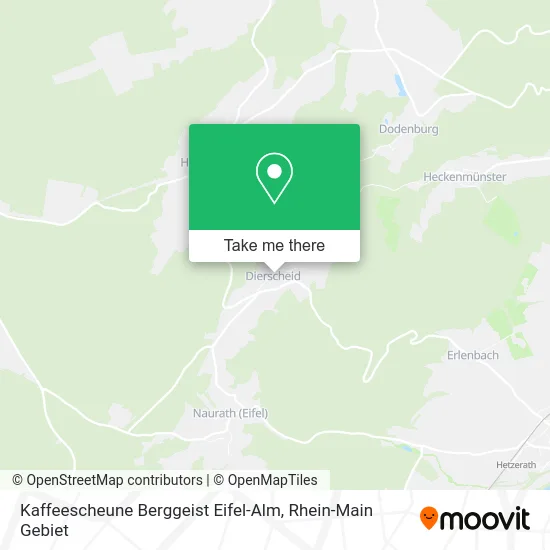 Карта Kaffeescheune Berggeist Eifel-Alm