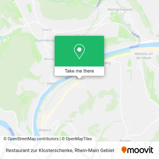 Карта Restaurant zur Klosterschenke