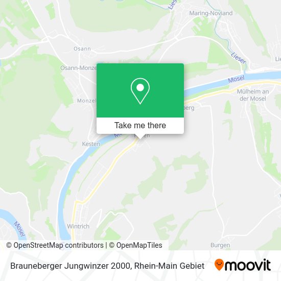 Карта Brauneberger Jungwinzer 2000
