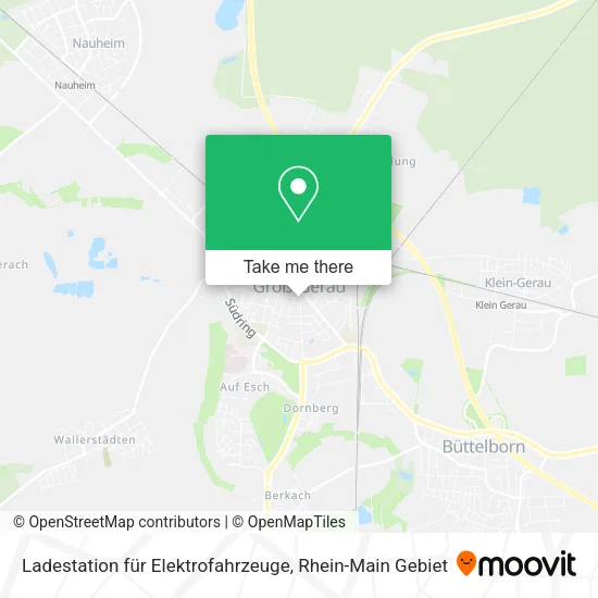 Карта Ladestation für Elektrofahrzeuge