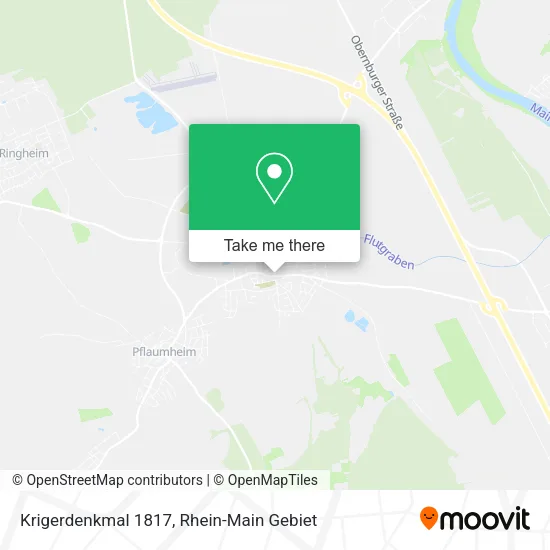 Карта Krigerdenkmal 1817