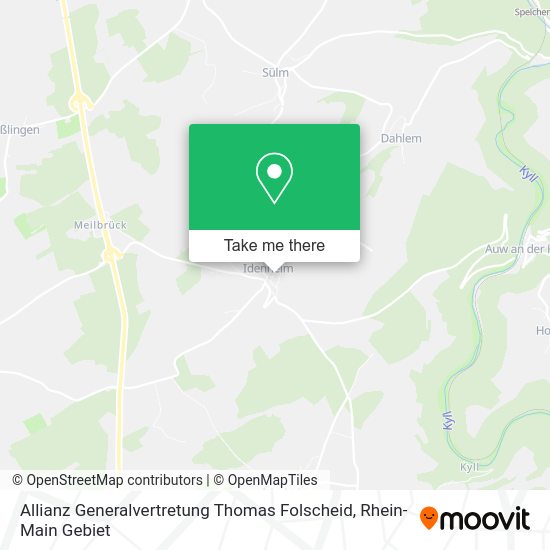 Карта Allianz Generalvertretung Thomas Folscheid