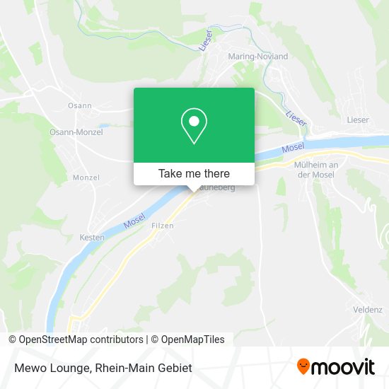 Карта Mewo Lounge
