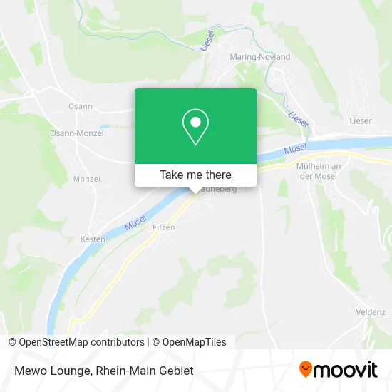Карта Mewo Lounge