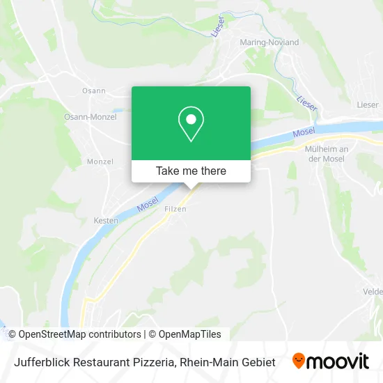 Карта Jufferblick Restaurant Pizzeria