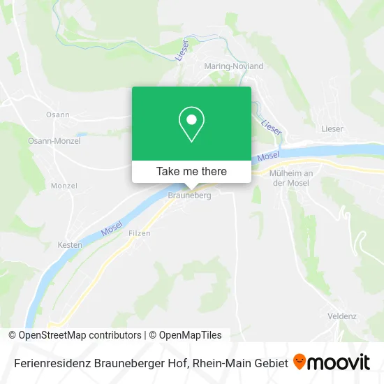 Карта Ferienresidenz Brauneberger Hof