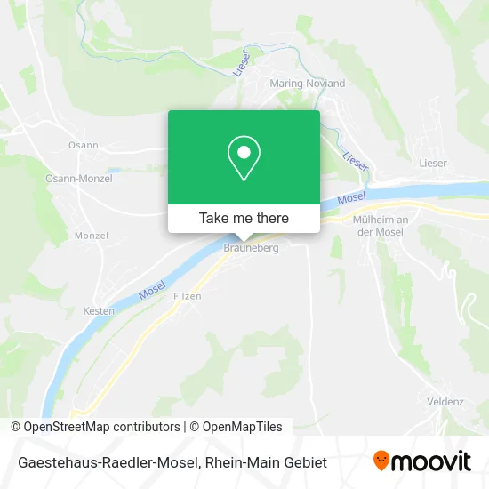 Карта Gaestehaus-Raedler-Mosel