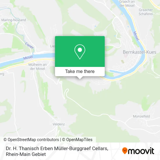 Карта Dr. H. Thanisch Erben Müller-Burggraef Cellars
