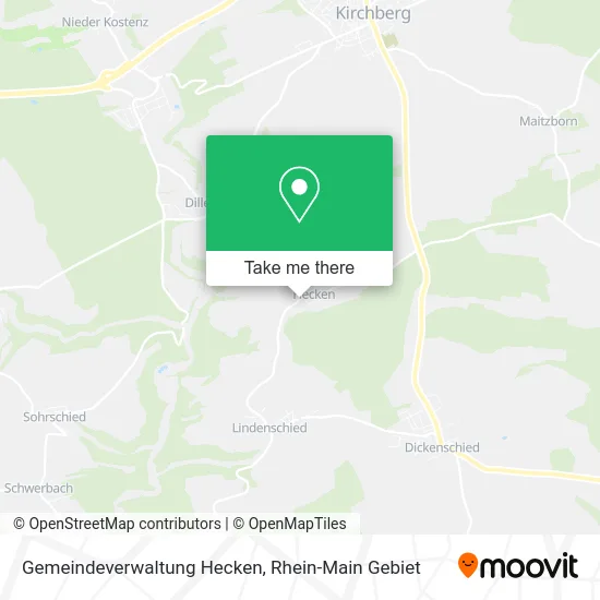 Карта Gemeindeverwaltung Hecken