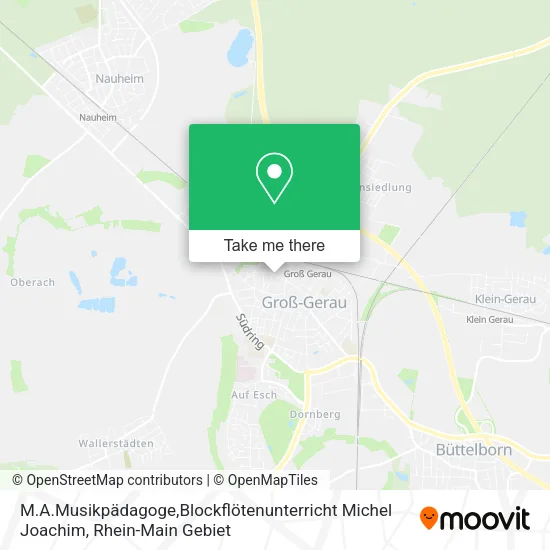 Карта M.A.Musikpädagoge,Blockflötenunterricht Michel Joachim