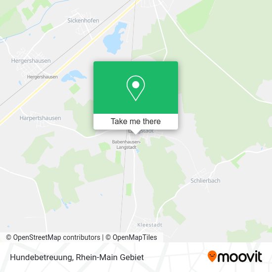 Карта Hundebetreuung