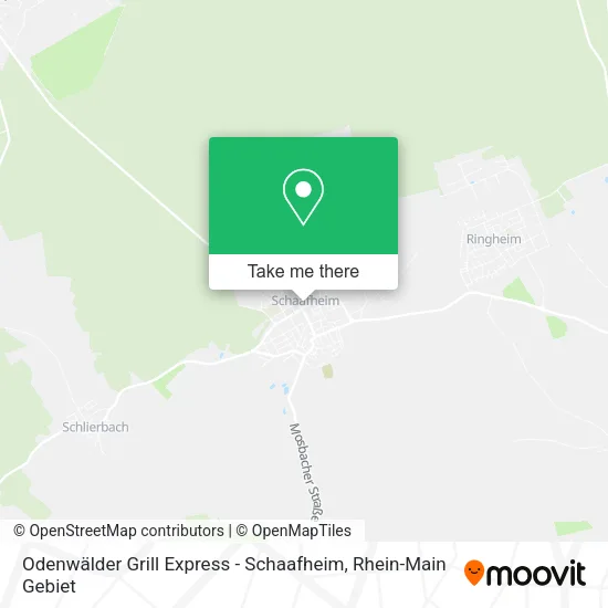Карта Odenwälder Grill Express - Schaafheim