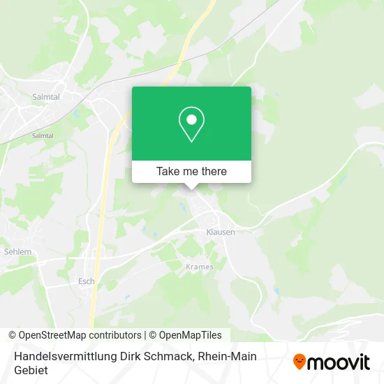 Карта Handelsvermittlung Dirk Schmack