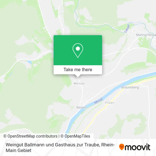 Карта Weingut Ballmann und Gasthaus zur Traube