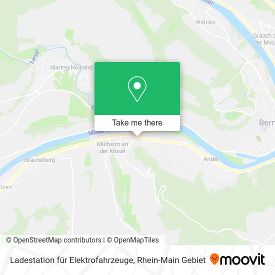 Карта Ladestation für Elektrofahrzeuge