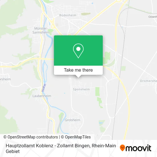 Карта Hauptzollamt Koblenz - Zollamt Bingen