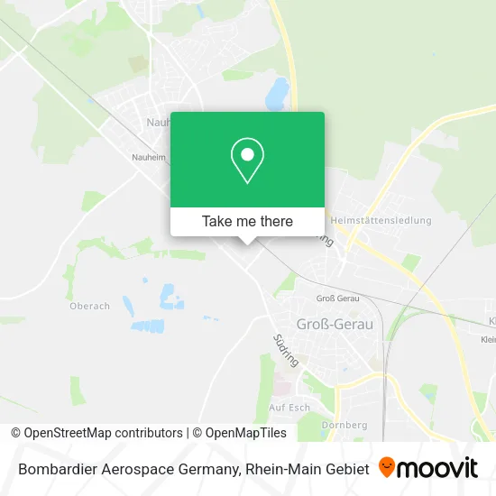 Карта Bombardier Aerospace Germany