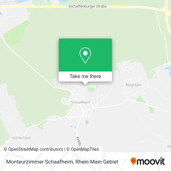 Карта Monteurzimmer Schaafheim