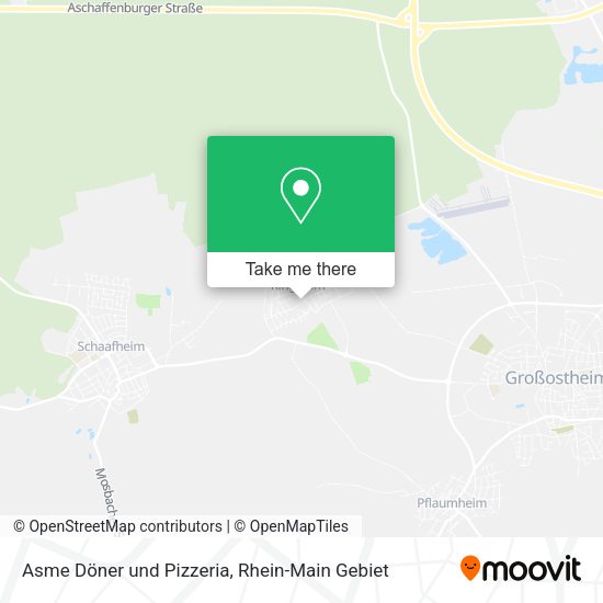 Карта Asme Döner und Pizzeria