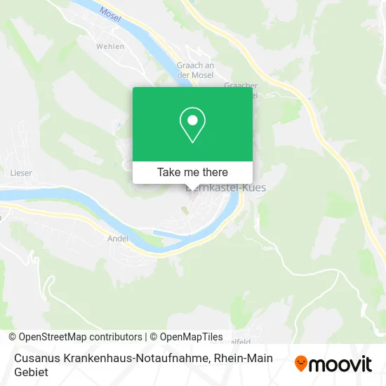 Cusanus Krankenhaus-Notaufnahme map