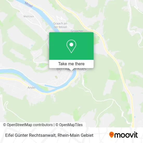 Карта Eifel Günter Rechtsanwalt