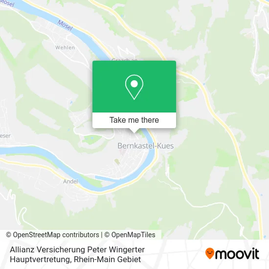 Карта Allianz Versicherung Peter Wingerter Hauptvertretung