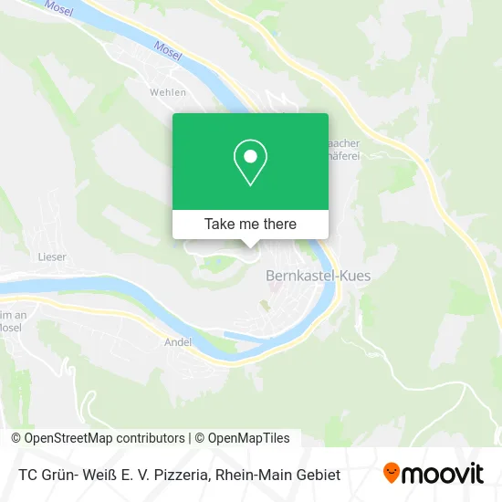 Карта TC Grün- Weiß E. V. Pizzeria