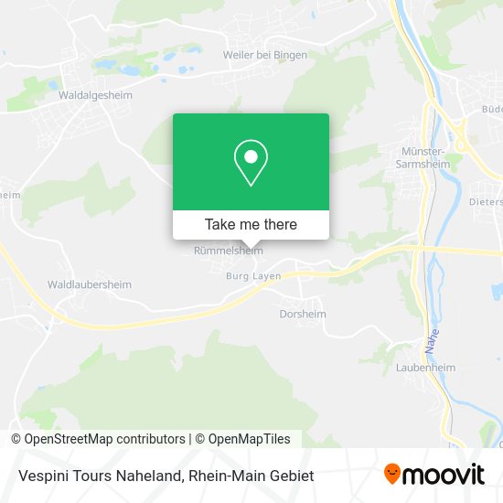 Карта Vespini Tours Naheland