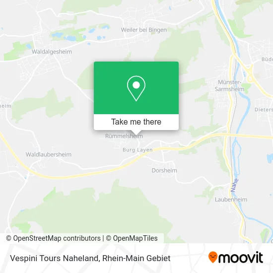 Карта Vespini Tours Naheland