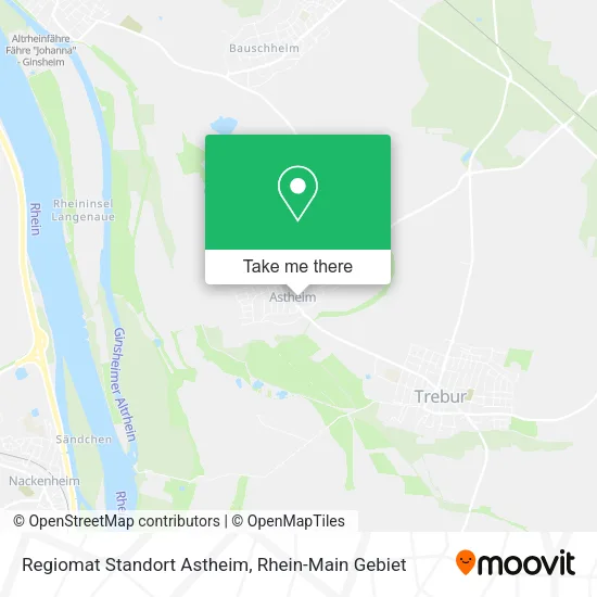 Карта Regiomat Standort Astheim