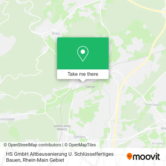 Карта HS GmbH Altbausanierung U. Schlüsselfertiges Bauen
