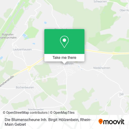 Карта Die Blumenscheune Inh. Birgit Hölzenbein