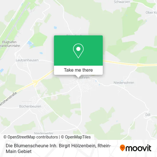 Карта Die Blumenscheune Inh. Birgit Hölzenbein
