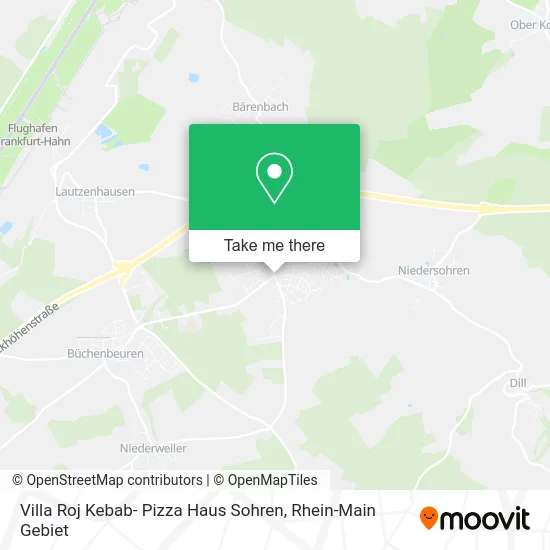 Карта Villa Roj Kebab- Pizza Haus Sohren