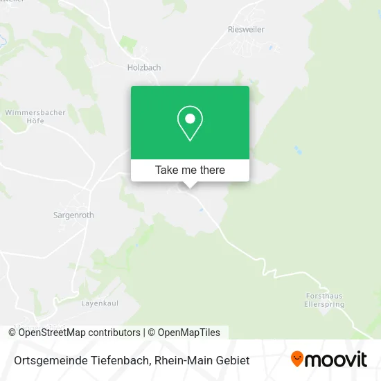 Карта Ortsgemeinde Tiefenbach